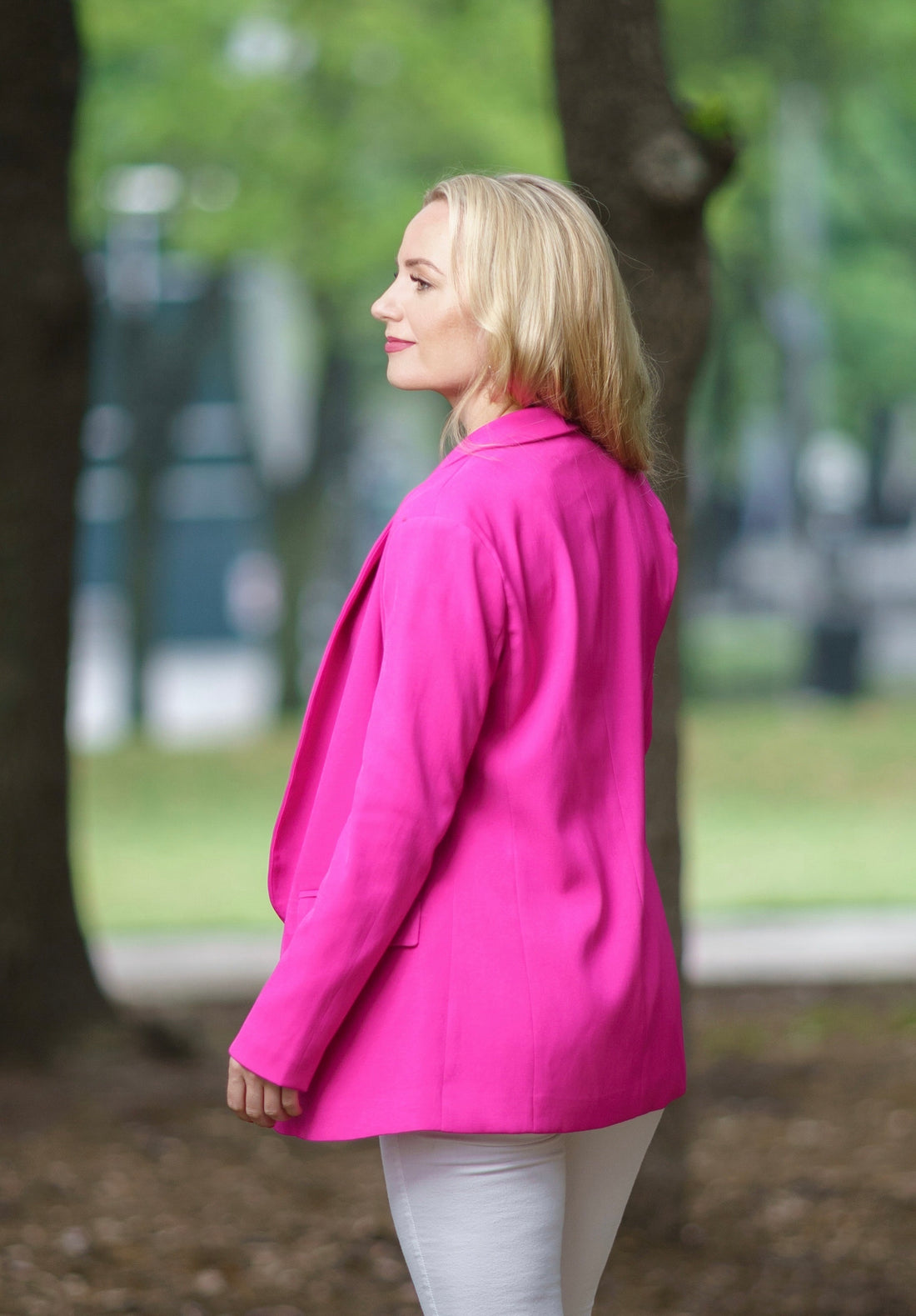 Shawl Collar Long Sleeve Blazer